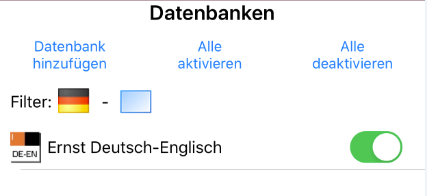 Nur Deutsche Datenbanken anzeigen